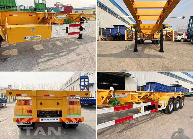 Tri Axle 40Ft Chassis Container Trailer for Sale in Mali 