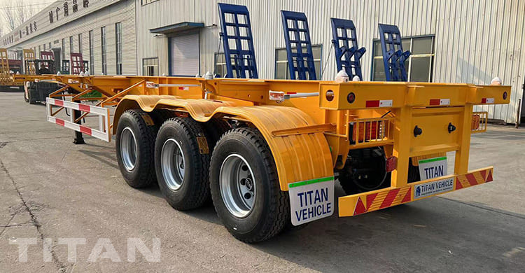 Tri Axle 40Ft Chassis Container Trailer for Sale in Mali 