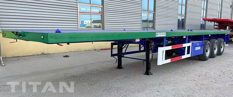 40Ft 3 Axle Flatbed Container Carrier Trailer will be sent to Zambia