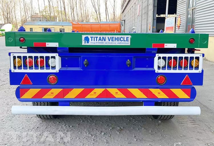 40Ft 3 Axle Flatbed Container Carrier Trailer will be sent to Zambia