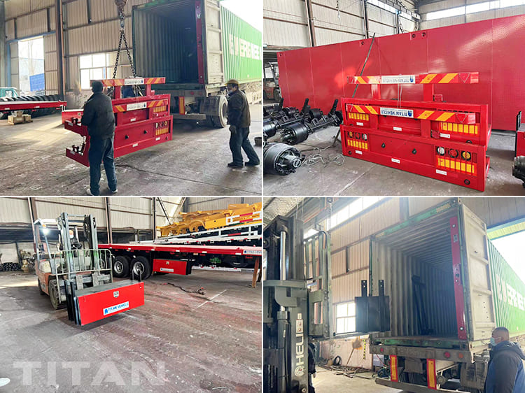 40 Ft Flatbed Tri Axle Trailer for Sale in Zimbabwe