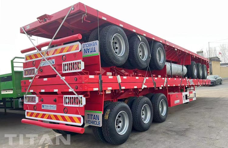 40Ft Flatbed Tri Axle Trailer for sale in Cote d'Ivoirec