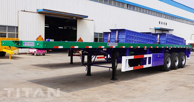 3 Axle 40Ft Flatbed Trailer for Sale in Mozambique Beira