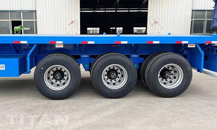 40Ft Semi Truck Trailer Flatbed 3 Axle for Sale in Tanzania Dar Es Salaam