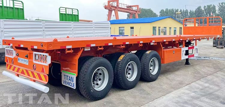 3 Axle Semi Trailer Flatbed 40Ft will be shipped to Guinea