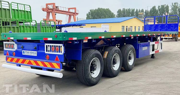 6 Wheeler 3 Axle Faltbed Truck Trailer for Sale in Kenya