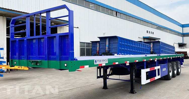 6 Wheeler 3 Axle Faltbed Truck Trailer for Sale in Kenya