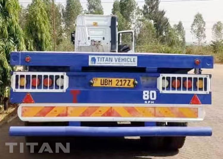40 Foot Tri Axle Semi Flatbed Truck Trailer for Sale in Mexico