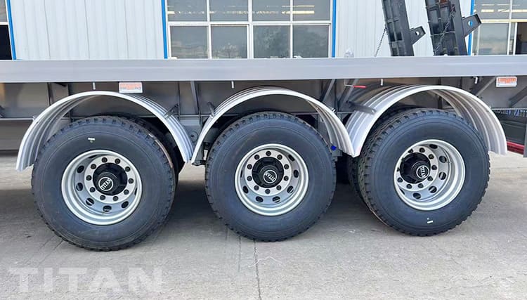 40 Feet 3 Axle Flatbed Semi Trailer for Sale in Ghana Accra