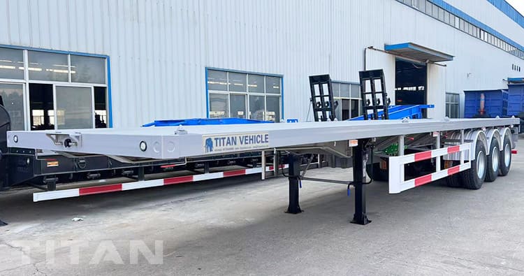 40 Feet 3 Axle Flatbed Semi Trailer for Sale in Ghana Accra