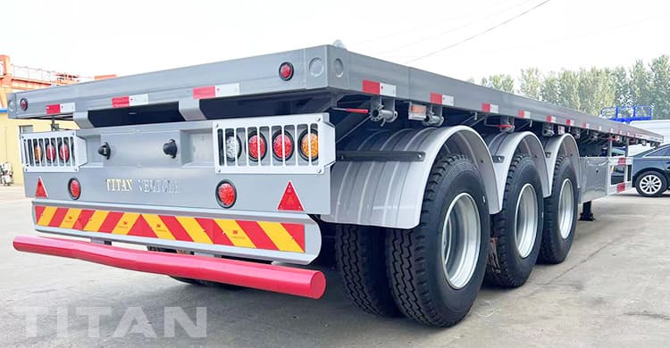 40 Feet 3 Axle Flatbed Semi Trailer for Sale in Ghana Accra