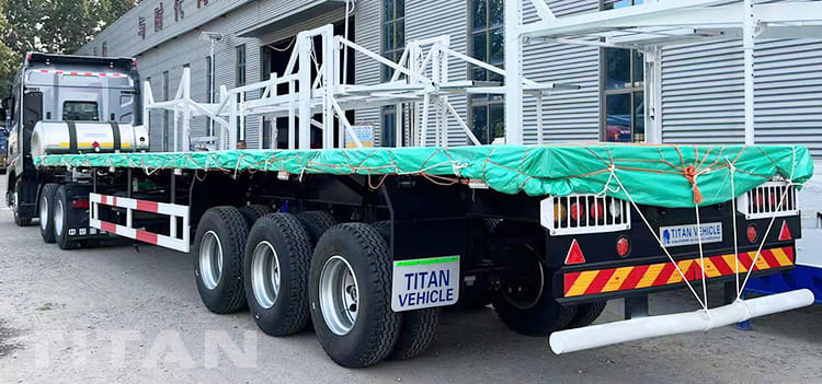 40Ft Tri Axle Flat Deck Trailer for Sale in Botswana