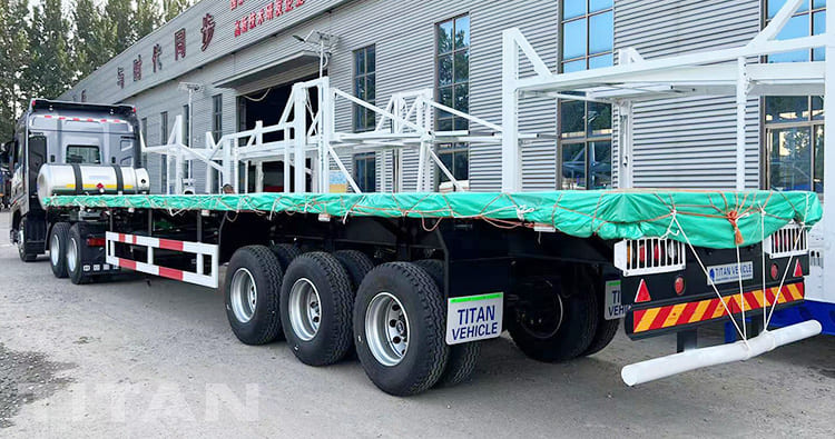 40Ft Tri Axle Flat Deck Trailer for Sale in Botswana