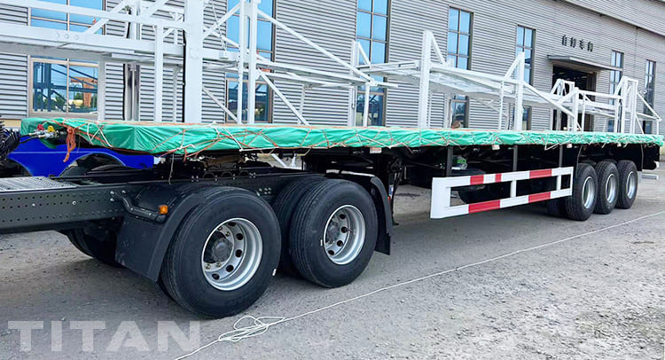 40Ft Tri Axle Flat Deck Trailer for Sale in Botswana