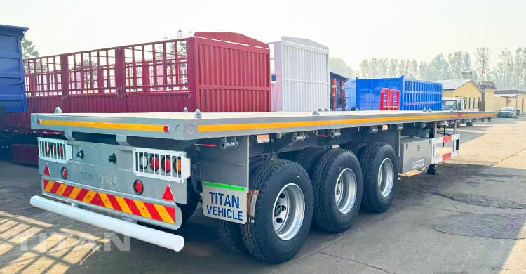 Tripple Axle Flat Bed Trailer Price for Sale in Jamaica