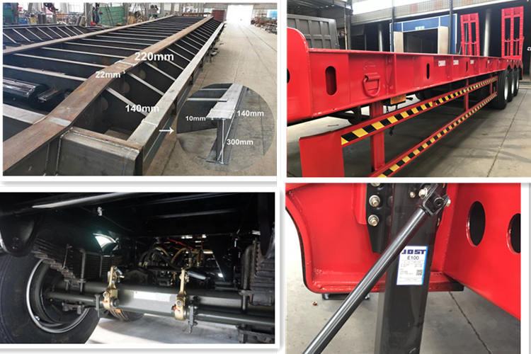 3 axle 60 ton low bed trailer --usd 13800