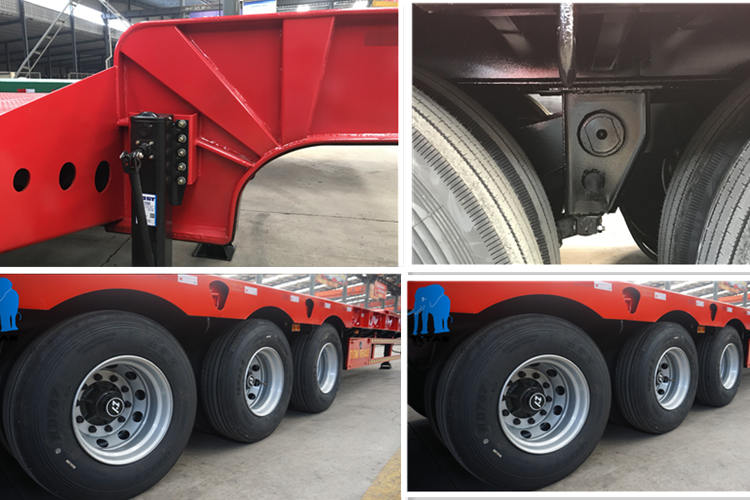 3 axle 60 ton low bed trailer--usd 13800