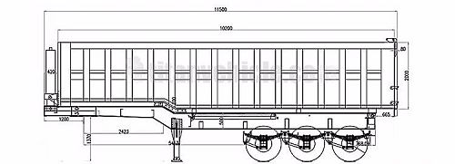 End Dump Trailer dimensions