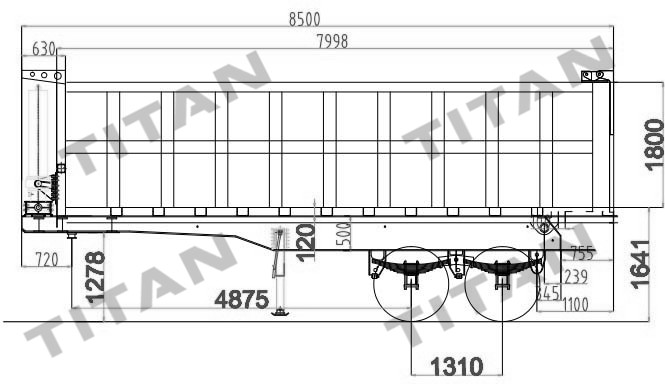 semi end dump trailers for sale