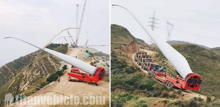 wind blade trailer