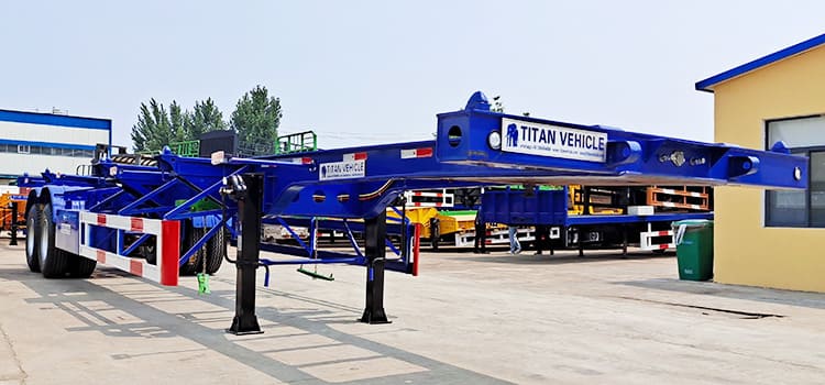 2 axle 40ft skeletal trailer