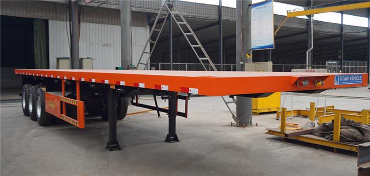 tri axle flatbed trailer