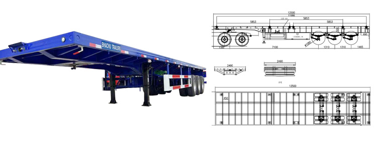 Bhachu flatbed trailer 3 axle