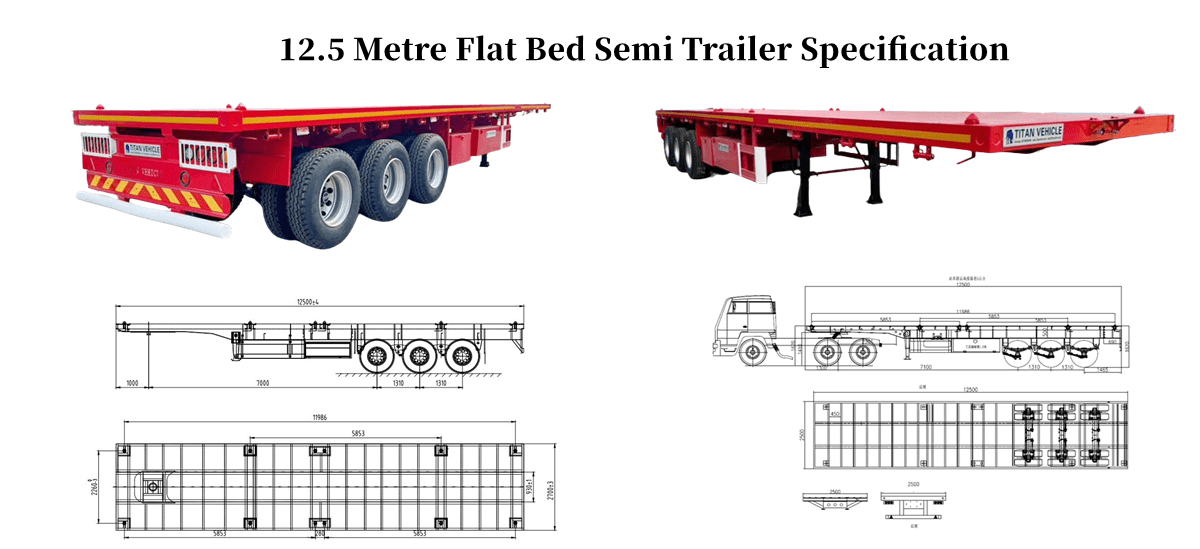 Flat Bed Semi Trailer for sale in Tanzania
