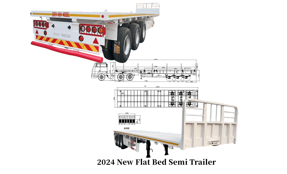 Flat Bed Semi Trailer for sale in Tanzania