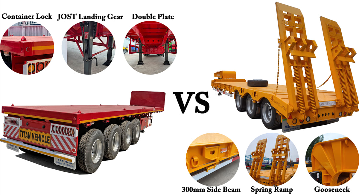 Flatbed Trailer vs Low Bed Trailer: What Are the Differences