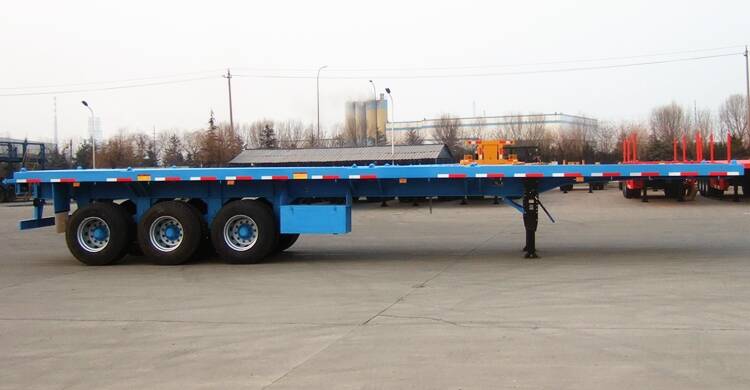 3 axle 40 foot container flatbed trailer