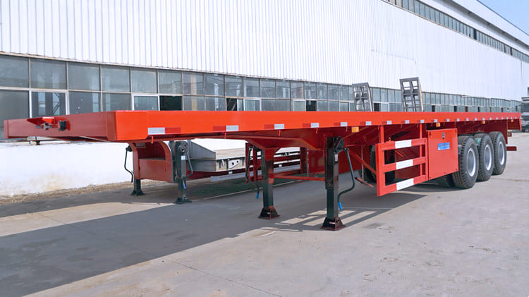 3 Axle flatbed truck trailer