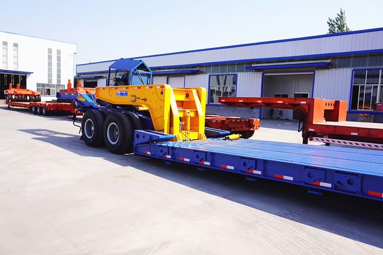4 axles 150 tons gooseneck lowboy trailer