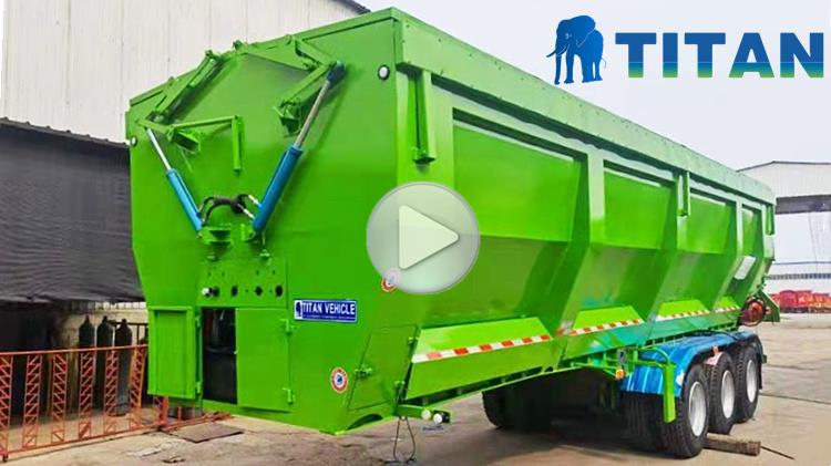 3 Axle 80 Ton U-shape Tipper Trailer