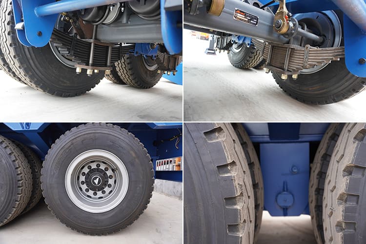 4 axles 150 tons gooseneck lowboy trailer