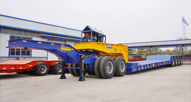 QINGDAO QUEST VEHICLE EQUIPMENT CO.,LTD| QUEST VEHICLE| QUEST| QUEST Trailer Lowboy Gooseneck Trailer for Sale