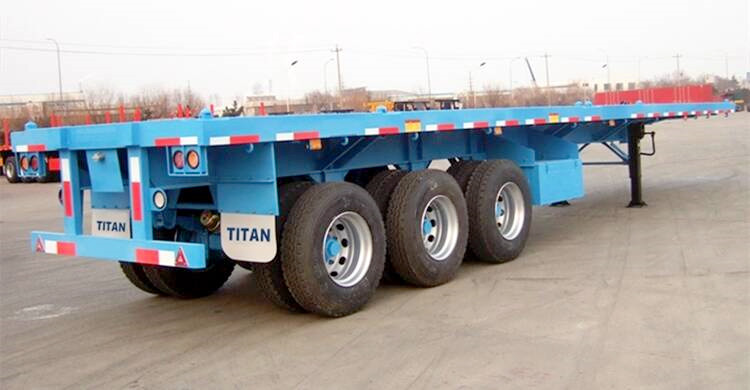 Tri Axle 40 Foot Flatbed Semi Trailer for Sale Near Me-Eleph Mech