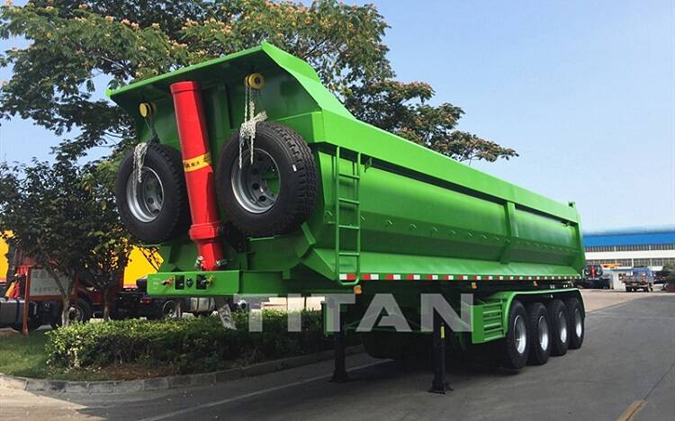 60 Ton End Dump Tipper Truck Trailer for Sale-Eleph