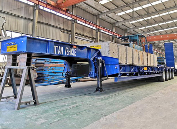 100T 4 Axle Low Loader Trailer