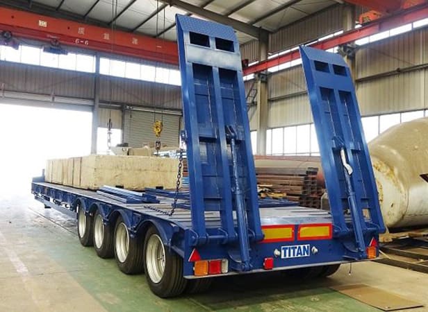 100T 4 Axle Low Loader Trailer