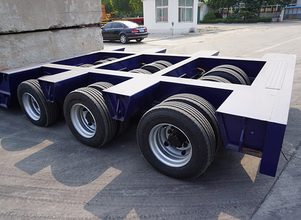 3 line 6 axle 100 ton lowbeds trailer