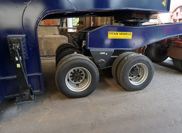3 line 6 axle 100 ton lowbeds trailer
