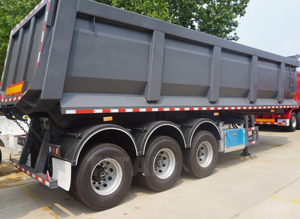3 Axles semi tipper trailer