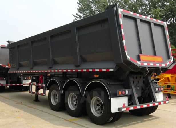 3 Axles semi tipper trailer