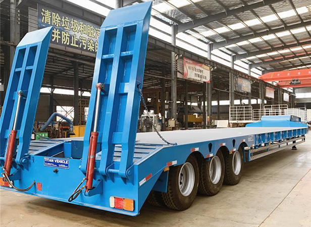 80 ton 3 axle lowbed trailer