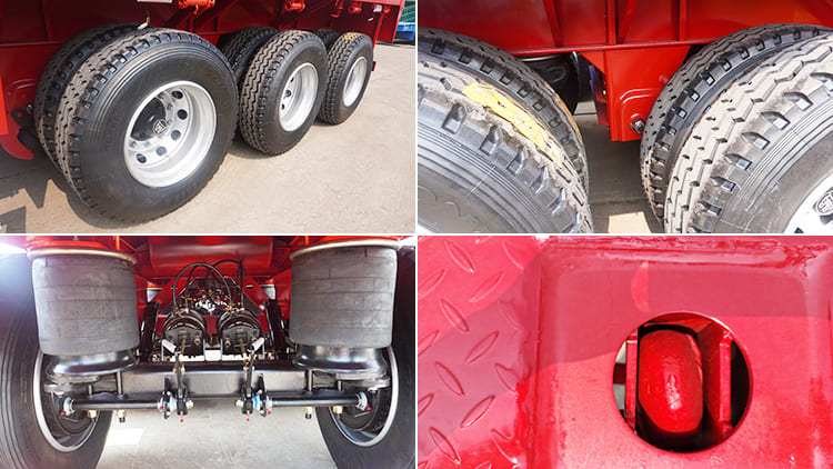 3 Axle 40Ft Flatbed Semi Trailer