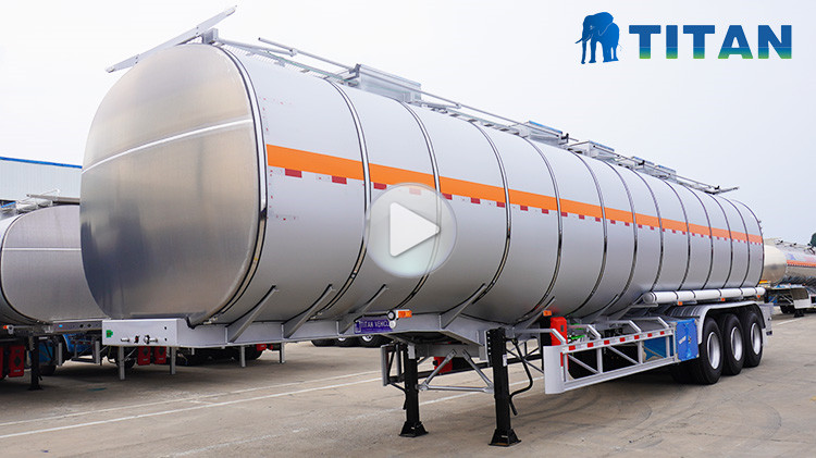 Video of stainless steel tanker trailer:
