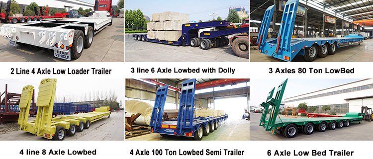 3 Axle Semi Low Loader Trailer