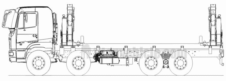 20ft sideloaders container truck trailer
