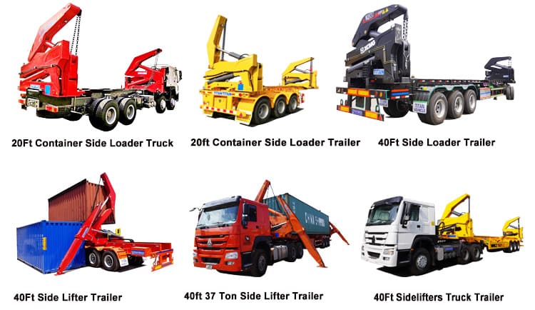 20ft sideloaders container truck trailer